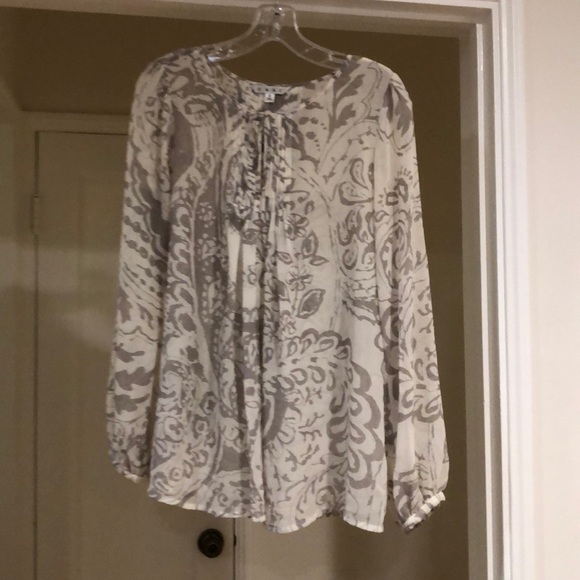 Cabi Pleated Peasant Blouse Size S - Picture 1 of 7